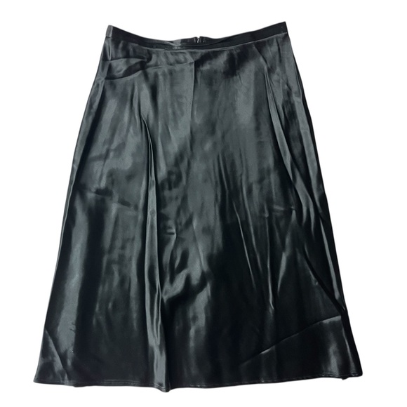 Betsey Johnson Dresses & Skirts - VINTAGE 90S BETSEY JOHNSON BLACK FAUX SILK MIDI SKIRT WOMENS MEDIUM